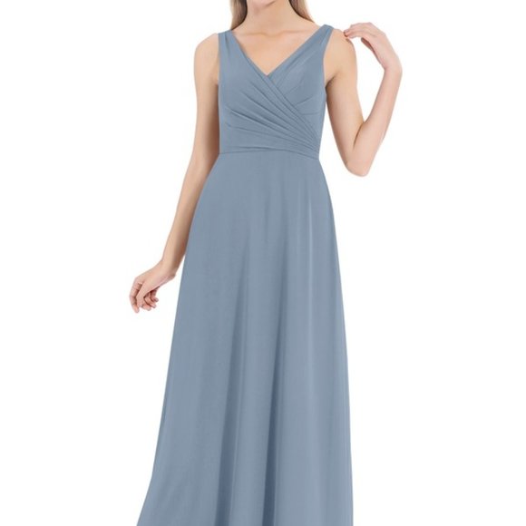 AZAZIE NALA DUSTY BLUE Bridesmaid dress - Picture 2 of 2